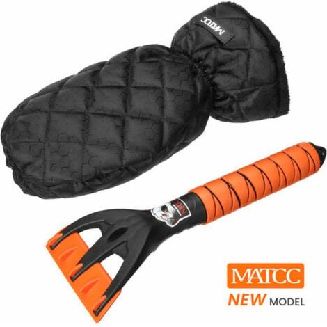Lot de 2 grattoirs à glace pour voiture, gant imperméable et chaud, petit outil de déneigement pour pare-brise, anti-givre hiver (1/5)
