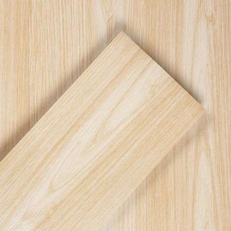 90CM×15CM Dalles PVC Sol Beige Lino Rouleau Adhésif Bois Carrelage Mural Cuisine Effet Imperméable Autocollant Vinyle Murale Salon Corridor (1/5)
