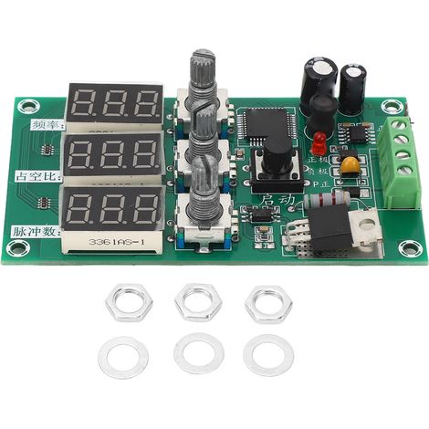 Module PWM, contrôle de vitesse de gradation, fréquence réglable, Cycle de service, nombre d'impulsions, régulateur de moteur à courant continu 5V 24V (1/5)