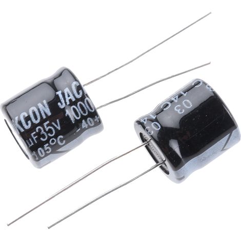 Condensateur RS PRO 1000µF, 35V c.c.