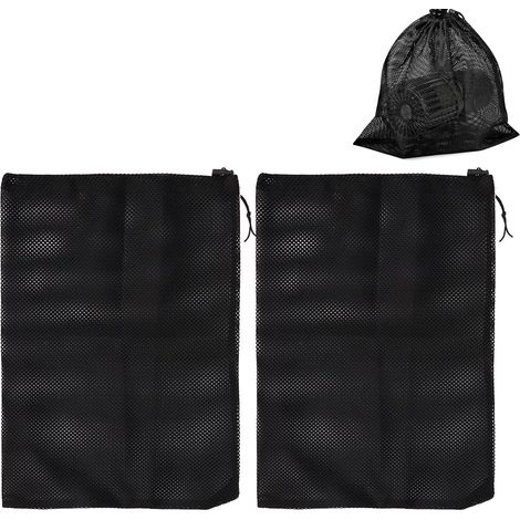 2pièces Sac de Pompe,Sac de Barrière de Pompe,Sac en Filet de Filtre de Pompe,Sacs pour Crépines de Pompes Ménagères,Sacs Filtrant à Cordon Noir,pour étang,Jardin (1/5)