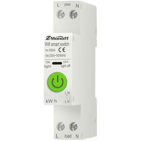 Disjoncteur intelligent, application Tuya, statistiques d'électricité, interrupteur de fuite avec protection contre les surtensions et les sous-tensions, télécommande pour téléphone portable