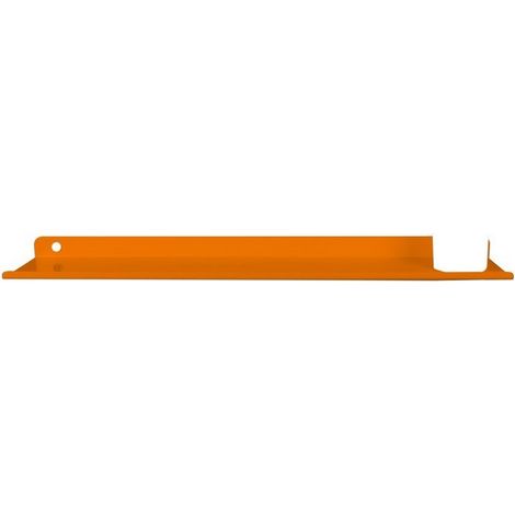 Mensola alluminio arancio con bicchiere (1/3)