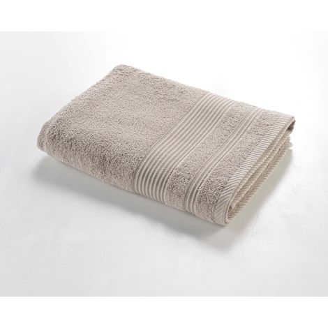 Serviette ou drap de douche 70 x 130 cm Tendresse taupe