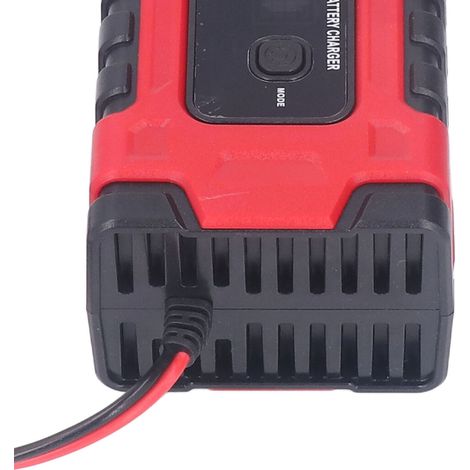 Intelligentes 12V/24V-Batterieladegerät für Calcium-Gel-, AGM- und Nasssäurebatterien, großes Display, tragbar, US-Stecker AC 100–240 V