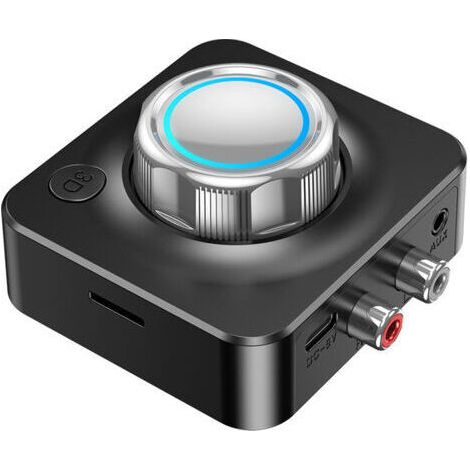 Récepteur Bluetooth 5.0, adaptateur Bluetooth avec deux prises RCA 3,5 mm pour systèmes Hi-Fi, récepteur audio Bluetooth RCA pour haut-parleurs, amplificateurs et autoradios.