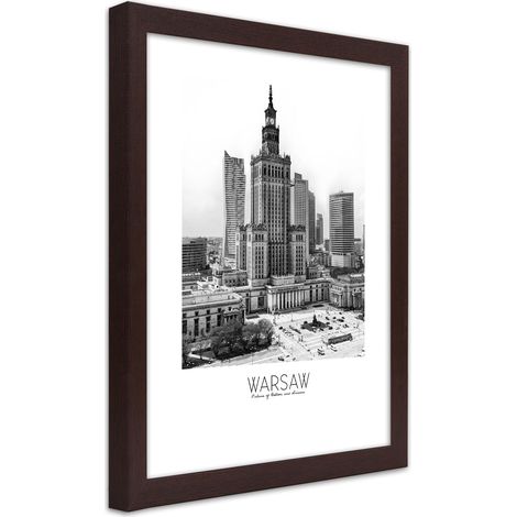 Quadro con cornice, Palazzo della Cultura di Varsavia - 20x30 (1/5)