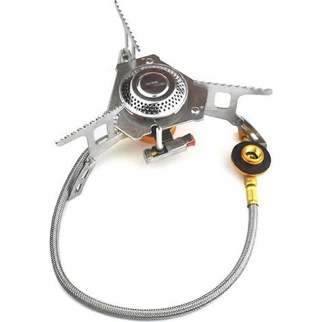 Réchaud à gaz d'extérieur coupe-vent, portable, pliable, ultraléger et idéal pour le camping et les pique-niques en randonnée. Idéal pour cuisiner et se restaurer lors de vos sorties en plein air.