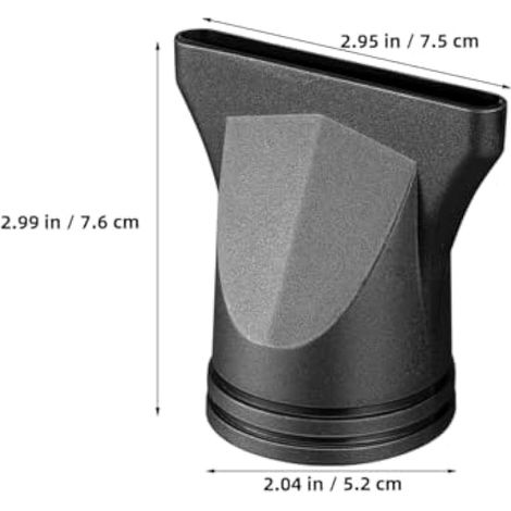 Tube de soufflage collecteur d'air sèche-cheveux buse concentrateur étroite buse concentrateur plate buse universelle sèche-cheveux fixation diffuseur universel plastique noir