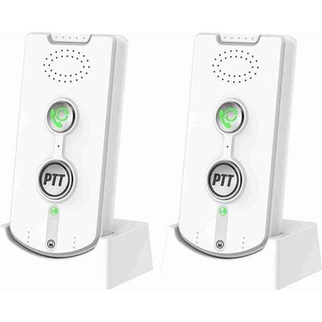 2PCS VOIX WIRESS INTERNOM 1000 mètres de longue portée portables à deux voies à deux voies pour l'hpital de la villa à domicile (1/4)