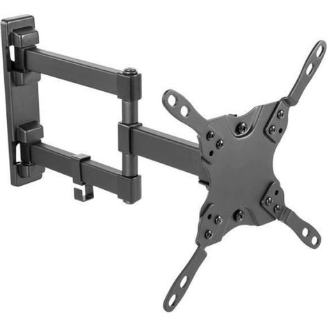 Support Mural TV - Inclinable Et Pivotant - Compatible VESA 75x75 À 200x200 - Charge Max 20 Kg - Pour Écrans 13 À 42 Pouces - 1 Pièce (1/4)