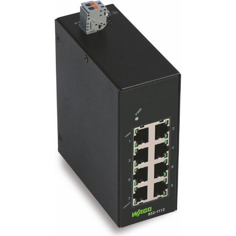 WAGO Industrial-ECO-Switch 8 Ports 1000Base-T schwarz 852-1112