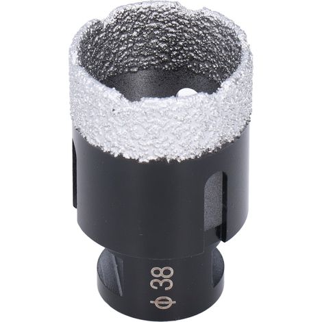 Scie cloche diamantée brasée sous vide, 38 mm, pour le perçage du marbre, du granit et des carreaux de céramique. (1/5)