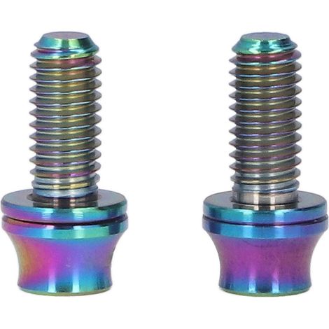 M5x12mm Flaschenhalterschrauben aus Titanlegierung, 2er-Set, mit Unterlegscheiben, für Mountainbikes und Rennräder (1/5)