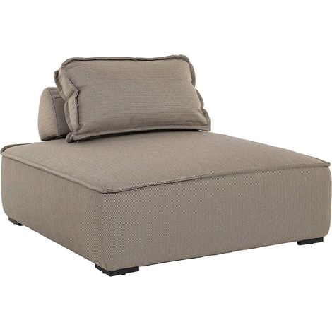 Élément lounge extérieur taupe confort moelleux et design - taupe clair élégant (1/5)