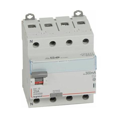 Legrand Interruptor diferencial gris 4 polos 25A 300mA