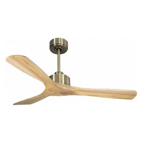 Modulo Slim de Klassfan - Ventilateur de plafond et destratificateur moteur DC laiton et pales bois clair 25 à 40 m² (1/5)