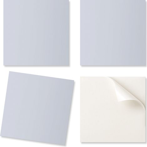 Baldosas de vinilo autoadhesivas - Decoraci贸n de pared para oficina, azul claro, 4x50x50 cm