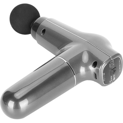 Tragbarer Muskelstimulator zur Körperentspannung mit 3 Geschwindigkeitsstufen, UV-lackiert, metallisch grau (1/5)