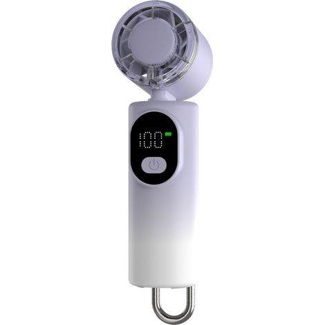 Filiyano-Ventilateur de bureau portable haute performance avec affichage numérique LED, 5 vitesses et 100 niveaux, batterie rechargeable longue durée (1/5)