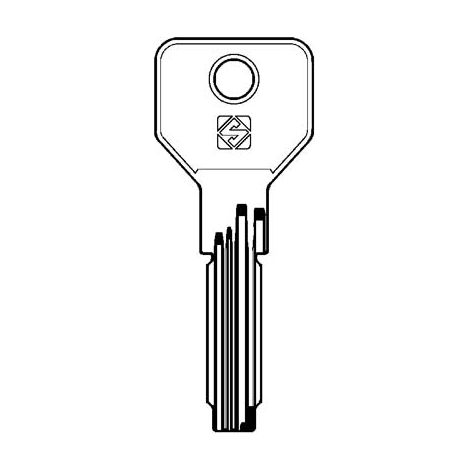 CHIAVE PUNZONATA CISA CS146 SILCA - OTTONE NICHELATO- 10 pezzi