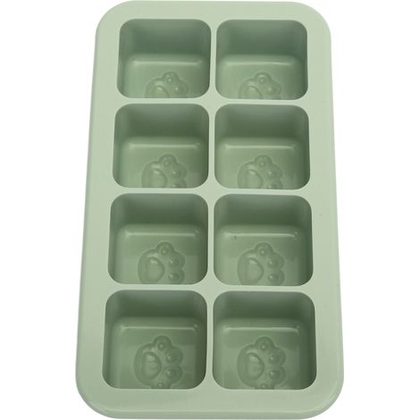Moule à glaçons en silicone motif patte de chat, démoulage facile, multifonctionnel, vert. Idéal pour la pâtisserie, la gelée et autres préparations. (1/5)