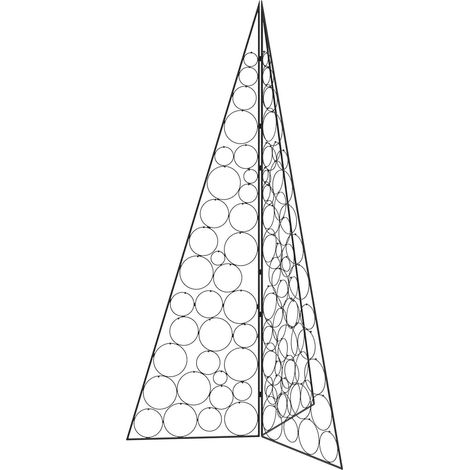 Metall Weihnachtsbaum KUOPIO 180 cm Stahl Schwarz vidaXL (1/5)