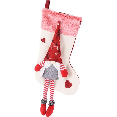 Calcetín Navidad - Adorno Navideño para Árbol y Decoración de Fiesta - 1 Unidad (1/5)
