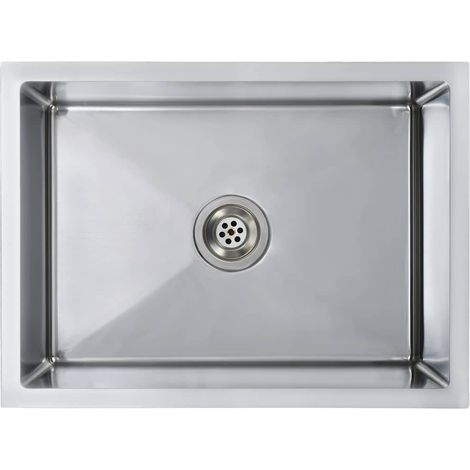 Fregadero de cocina hecho a mano acero inoxidable vidaXL
