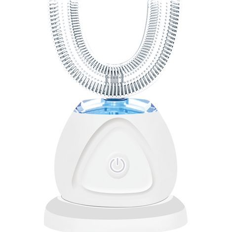 Brosse à dents électrique ultrasonique automatique 360°, U-shaped, nettoyage dentaire avec dentifrice, rechargeable (1/5)