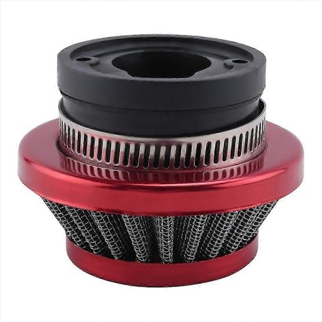 Filtre à air 44 mm pour moteur 2 temps 47 cc/49 cc, kit de filtre à air en aluminium rouge HF (1/5)