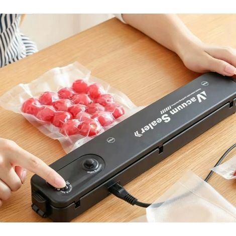 Machine sous vide alimentaire WK-288, appareil de scellage automatique pour conservation des aliments, noir (1/5)