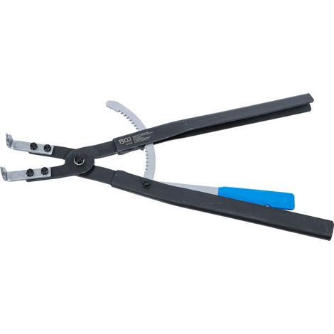BGS Technic Pinza para circlips doblada 500 mm negra (1/4)