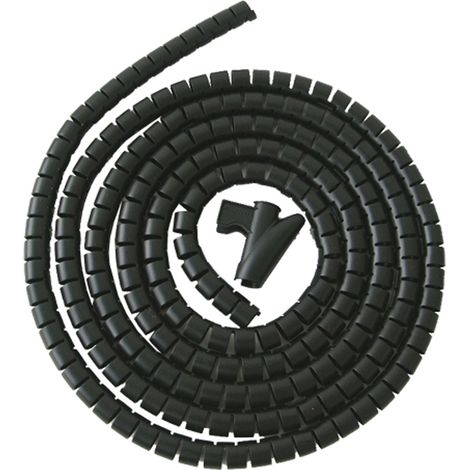 Ordenacables 3m ø15mm negro
