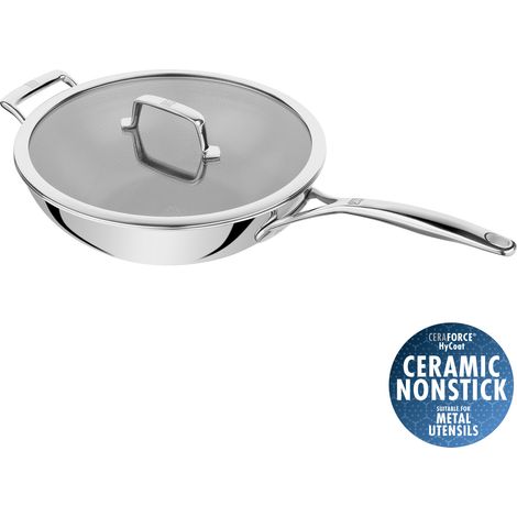 Zwilling Peak 30 cm 18/10 Stainless Steel Wok with Lid