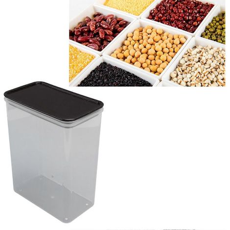 Transparenter und luftdichter Vorratsbehälter für Kaffeebohnen, Müsli, Reis, Nüsse, 1000 ml (1/5)