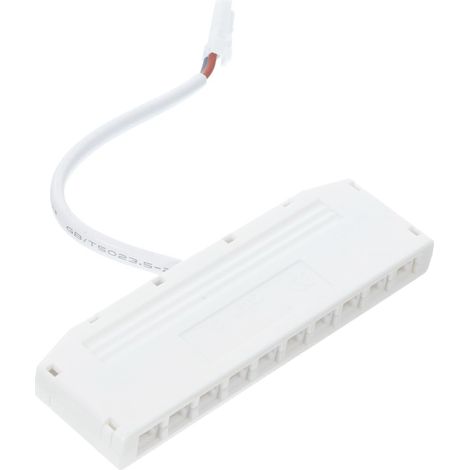 Boîte de Jonction pour Éclairage de Placard à 10 Trous, Blanc Plastique, pour Fil, Usage Maison et Éclairage D’armoire, Accessoire Séparateur de Lumière (1/5)