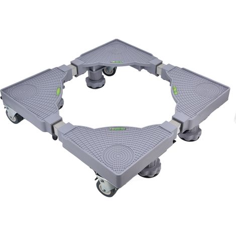 Support pour machine à laver multifonctionnel, base mobile réglable, roulettes pivotantes avec système de verrouillage (1/5)