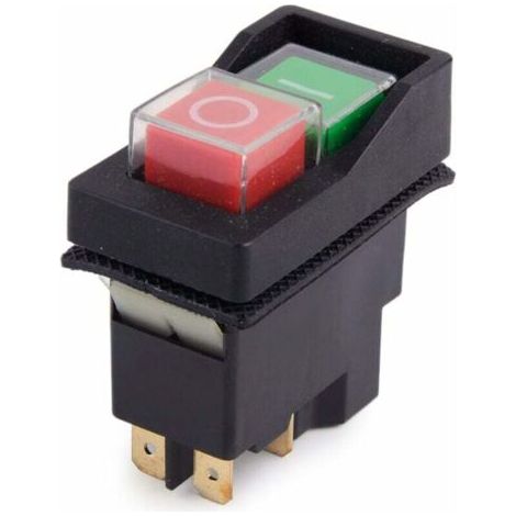 250V IP55 KJD17 KLD28 Arrêt de démarrage à 4 Broches sur Le commutateur Hors Tension Volt 2BTN adapté aux Machines d'atelier (Livré par Amazon) (1/4)