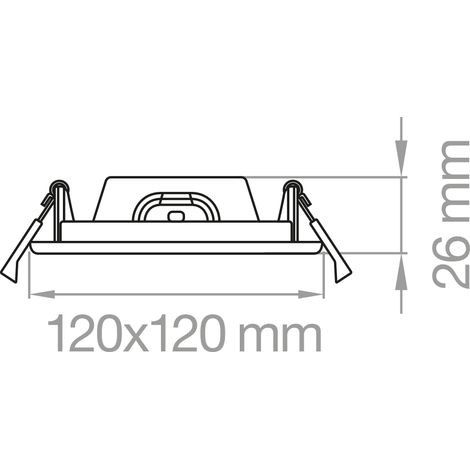 Faro Led Quadrato 9W 230V Tric ( Lampo Cod. Sqled9Wmc )