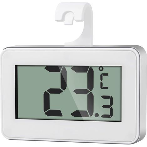 Refrigerator Thermometer, Digital, Magnetic, Hook, Freezer, Home (1/5)