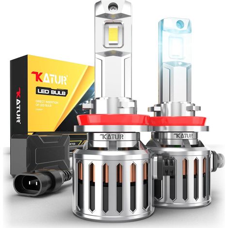 H11 LED Bulb Anti Error 200W 40000LM 6000K White 900% Brightness Super Bright 360 Degree Adjustable Beam Angle 12V 24V H11 H9 H8 LED Bulb Conversion Kit 2pcs (1/5)
