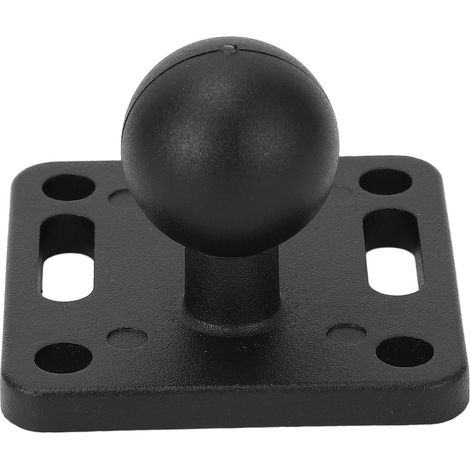 Embase à rotule 1 pouce, adaptateur à rotule en caoutchouc, plaque carrée en alliage d'aluminium AMPS pour bateau, kayak ou voiture (1/5)