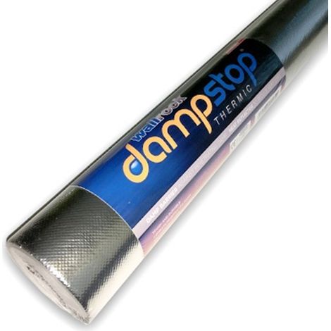Wallrock Dampstop Aluminium Thermic Foil Damp Barrier Roll Lining Wallpaper