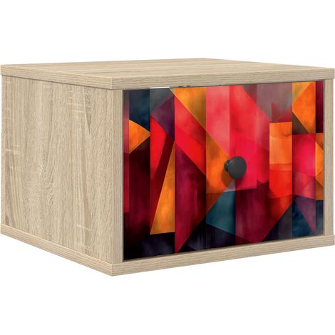 Maison Exclusive - Mobiletto da comodino a parete HEESCH Rovere Sonoma (1/5)