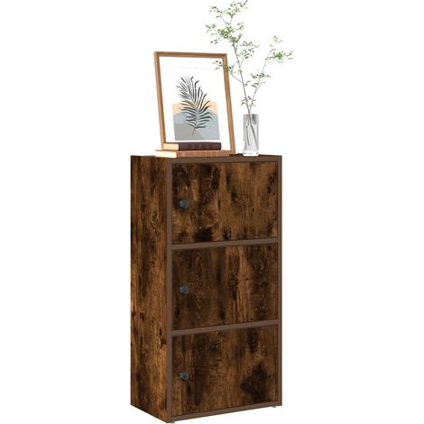 Bücherregal Räuchereiche 40x24x77 cm Holzwerkstoff