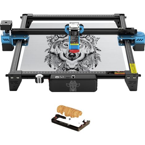 Máquina de grabado láser de alta precisión, compatible con diversos materiales, paquete de 5 unidades, 40 W, enchufe europeo. (1/2)