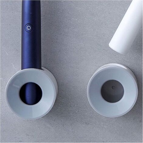 Lot de 2 supports muraux universels pour brosses à dents électriques – Fixation haute adhérence sans perçage, gain d’espace optimal pour salle de bain