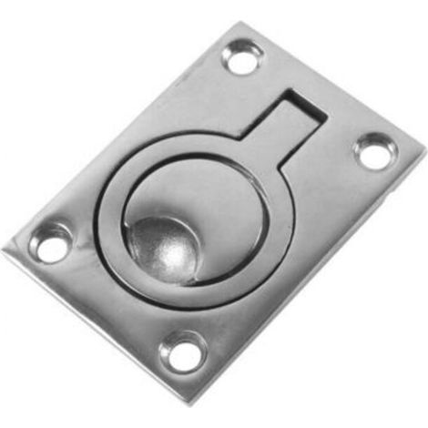2 Pack Poignée de Trappe Caché Poignées Bateau en Acier Inoxydable Anneau de Levage Meubles avec Vis (1/5)