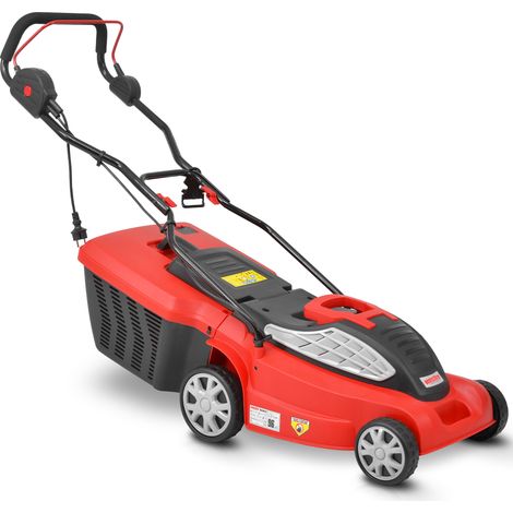 Rasenmäher Elektro 38 cm Schnittbreite 230V 45 L 1600 W Hand Schiebe Rasen Mäher (1/5)
